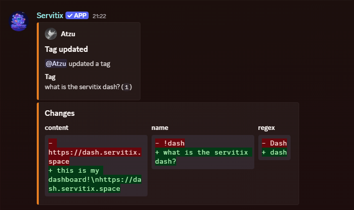Beautiful logs feature