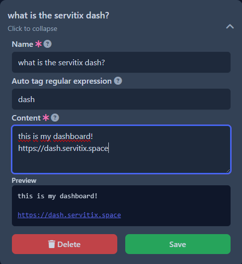 Helps you help feature